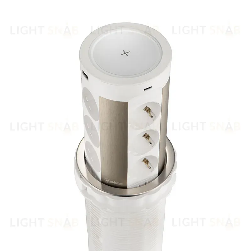 Блок розеток 17 (12 секций и USB type A+C) беспроводная зарядка Mebax 00-00002600 00-00002600
