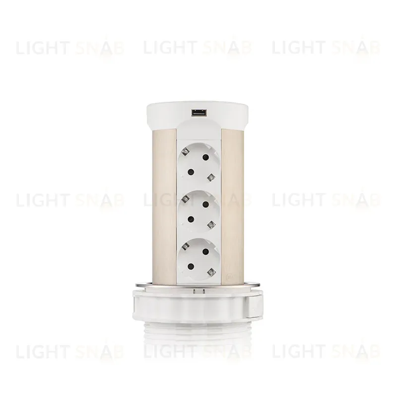 Блок розеток 17 (12 секций и USB type A+C) беспроводная зарядка Mebax 00-00002600 00-00002600
