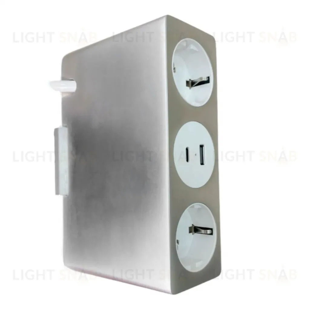 Блок розеток 10A (2 секции, USB и Type C) Mebax 00-00002739 00-00002739