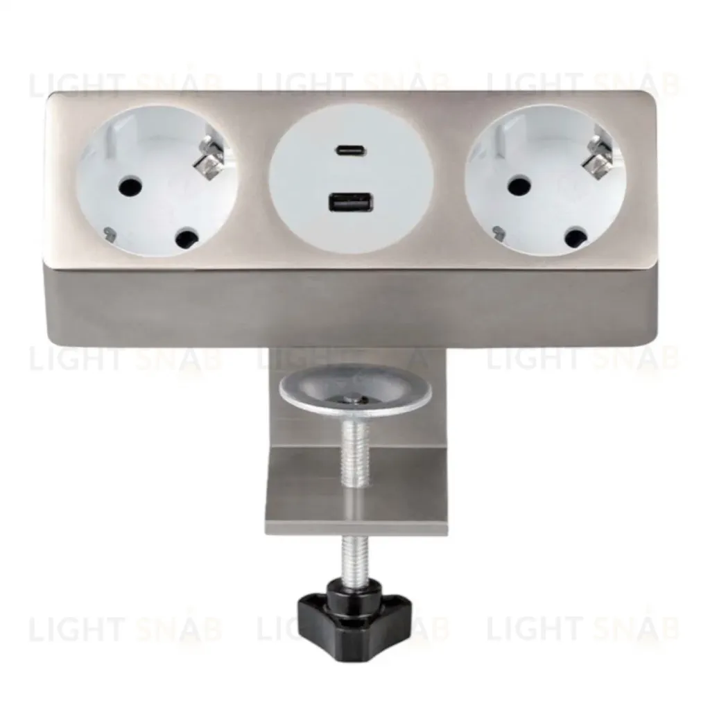 Блок розеток 10A (2 секции, USB и Type C) Mebax 00-00002739 00-00002739