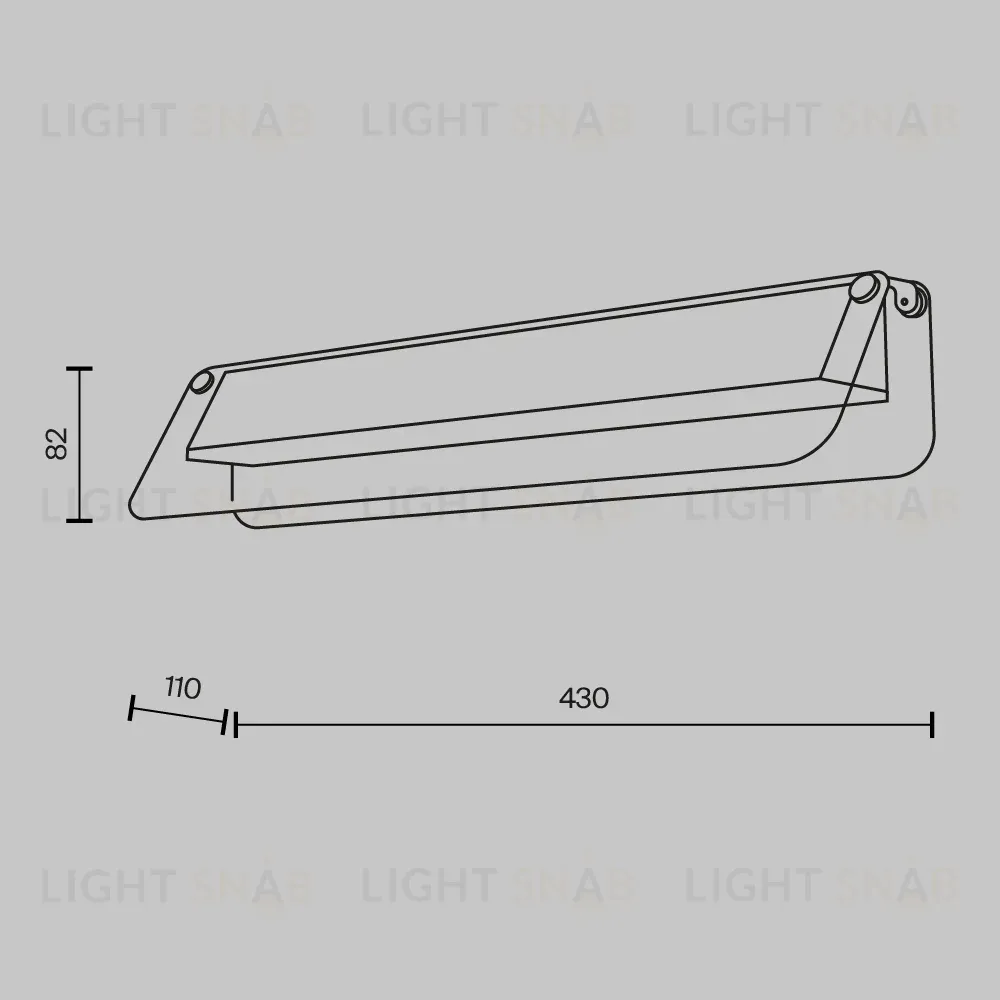 Настенный светильник Maytoni Flat MOD296WL-L10BS3K MOD296WL-L10BS3K