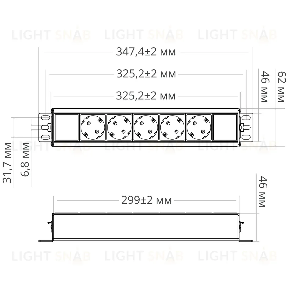 Блок розеток 21 (PDU) Mebax 00-00002738 00-00002738