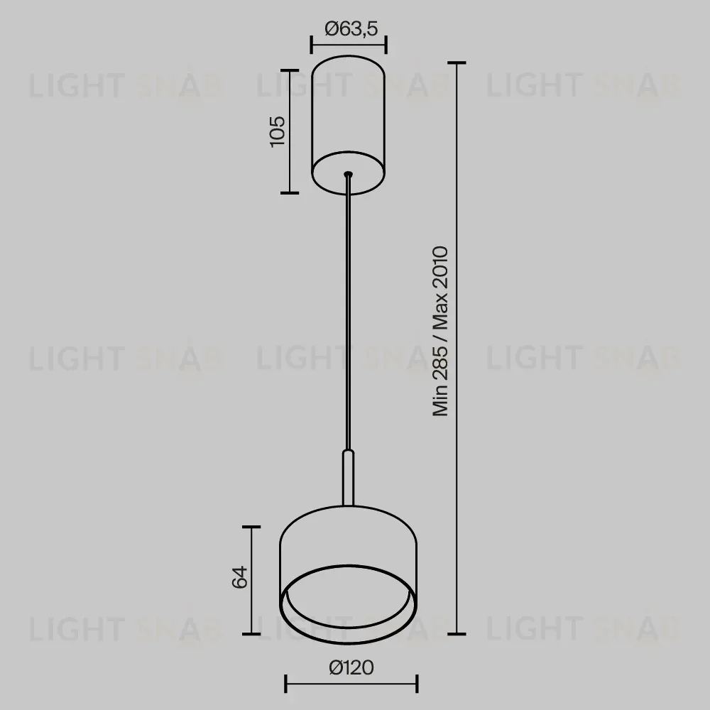 Подвесной светильник Maytoni Glare P102PL-12W3K-BS P102PL-12W3K-BS