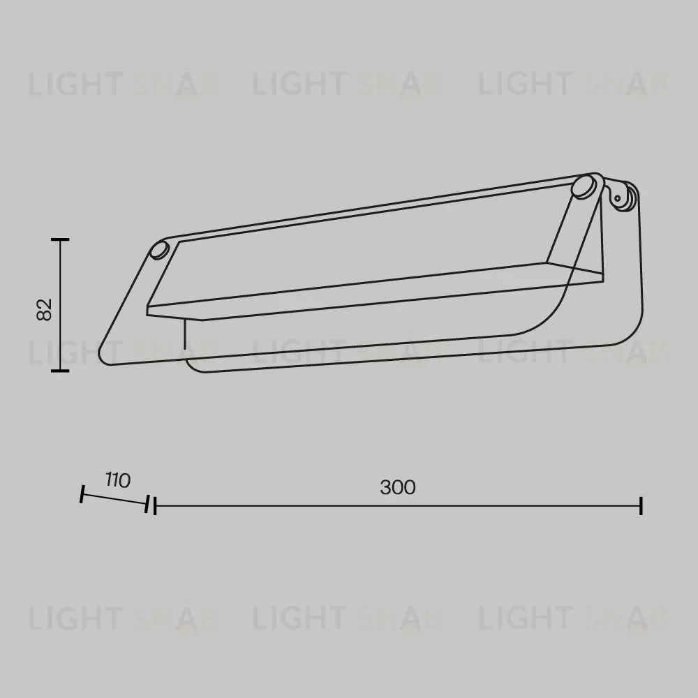 Настенный светильник Maytoni Flat MOD296WL-L6BS3K MOD296WL-L6BS3K