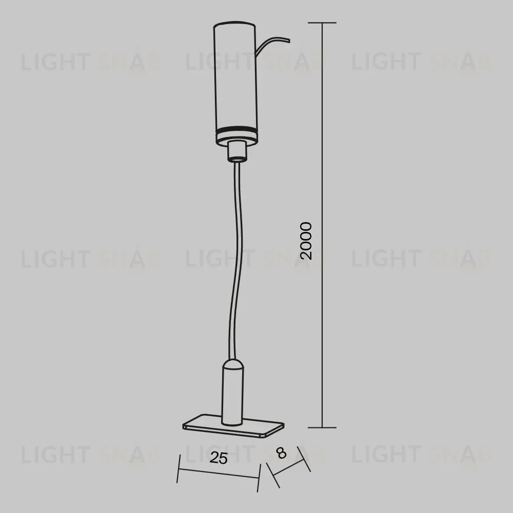 Тросовый подвес Maytoni Levity TRA184SW-1B TRA184SW-1B