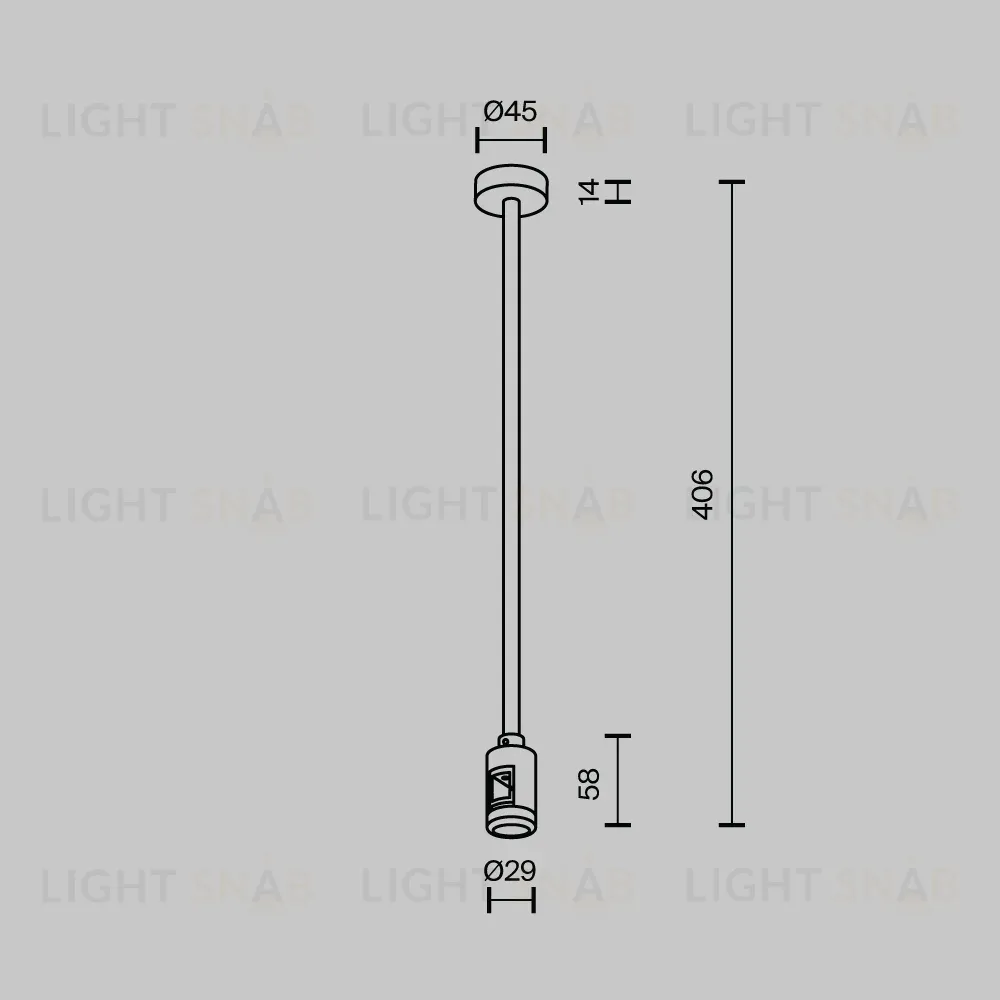 Крепление потолочное одинарное Maytoni Flarity TRA158C-SL1-BS TRA158C-SL1-BS