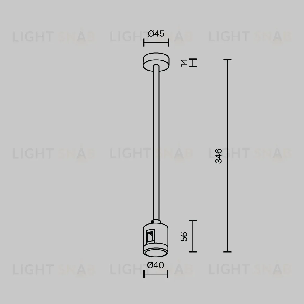 Крепление потолочное с прямым коннектором питания Maytoni Flarity TRA158C-IPC1-B TRA158C-IPC1-B