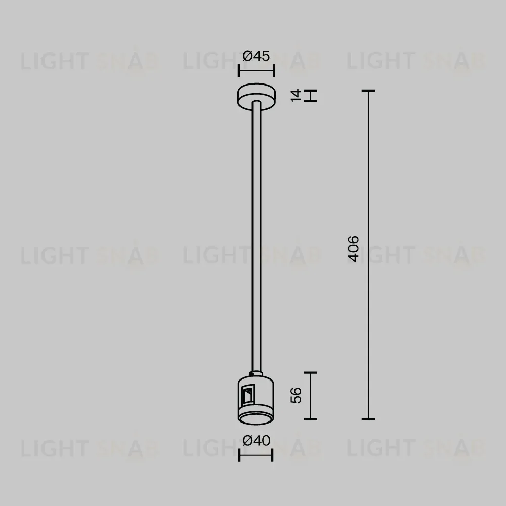 Крепление потолочное с прямым коннектором питания Maytoni Flarity TRA158C-IPCL1-B TRA158C-IPCL1-B