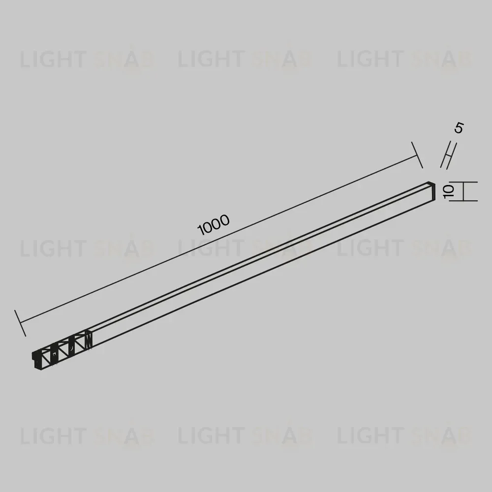 Трековый магнитный светильник Maytoni Flex TR186-1-8W2.7K-B TR186-1-8W2.7K-B