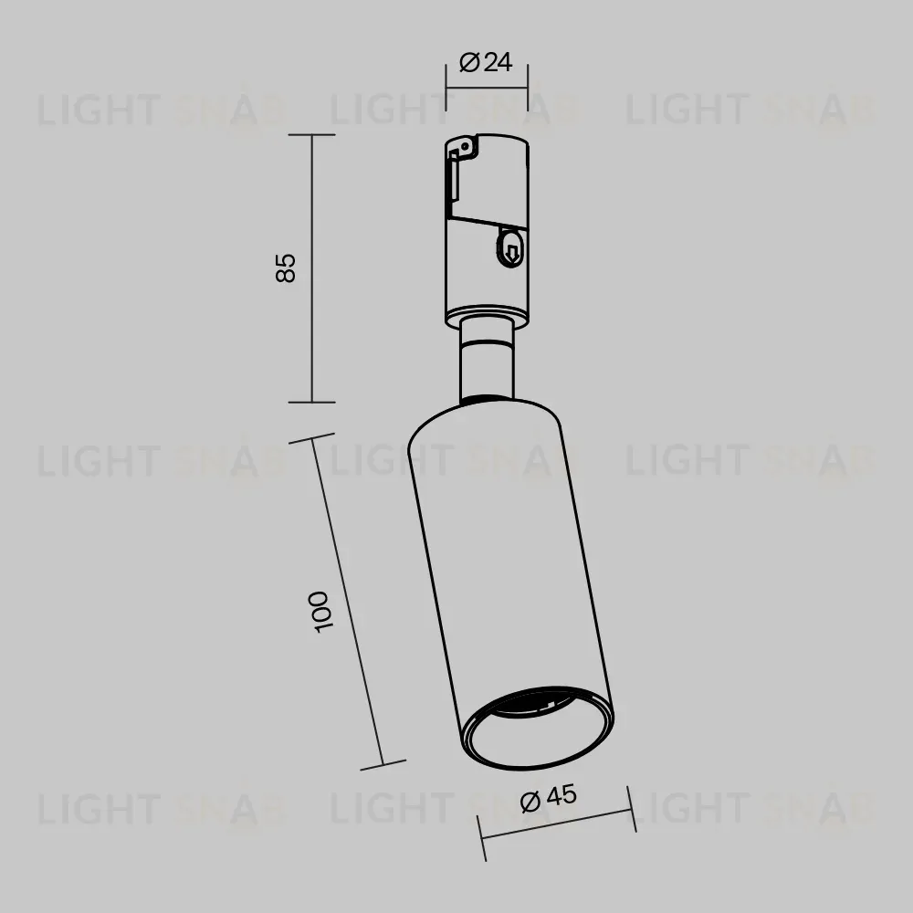 Трековый магнитный светильник Maytoni Focus Led TR201-1-10W3K-M-BBS TR201-1-10W3K-M-BBS