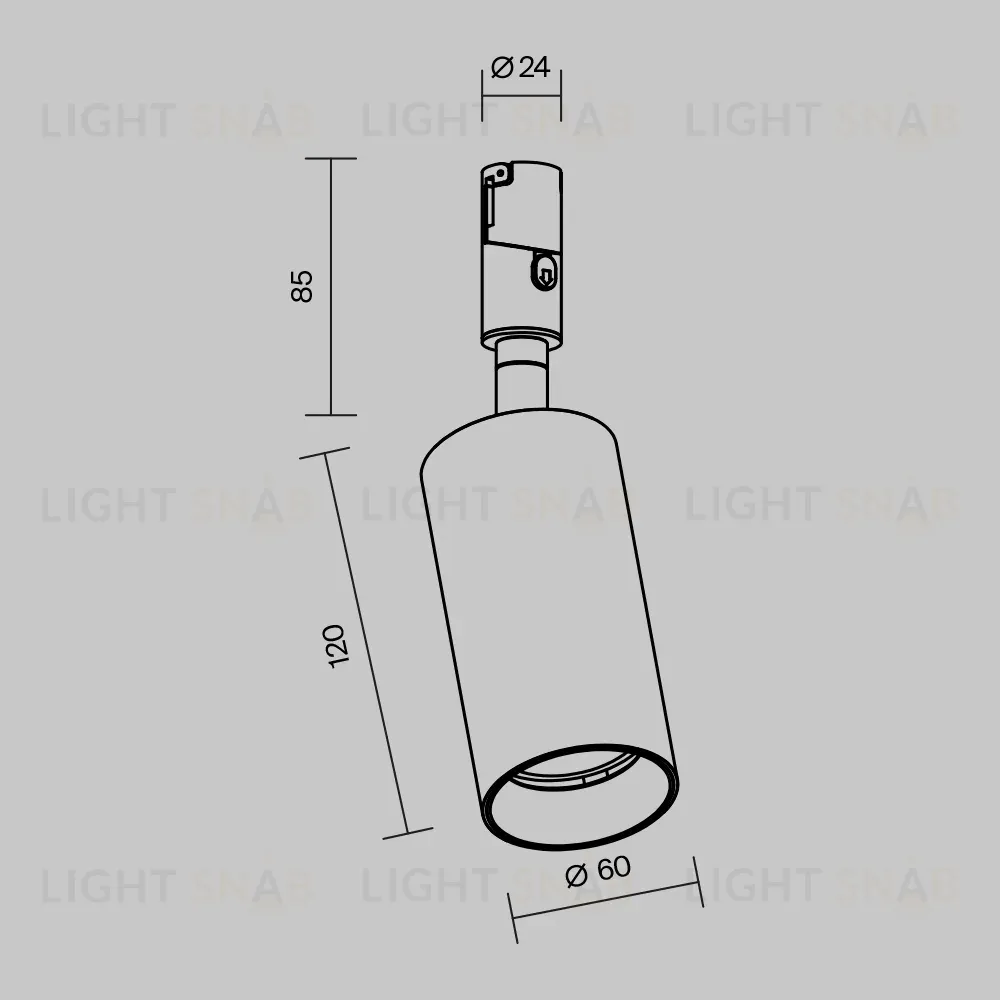 Трековый магнитный светильник Maytoni Focus Led TR201-1-15W3K-M-BBS TR201-1-15W3K-M-BBS
