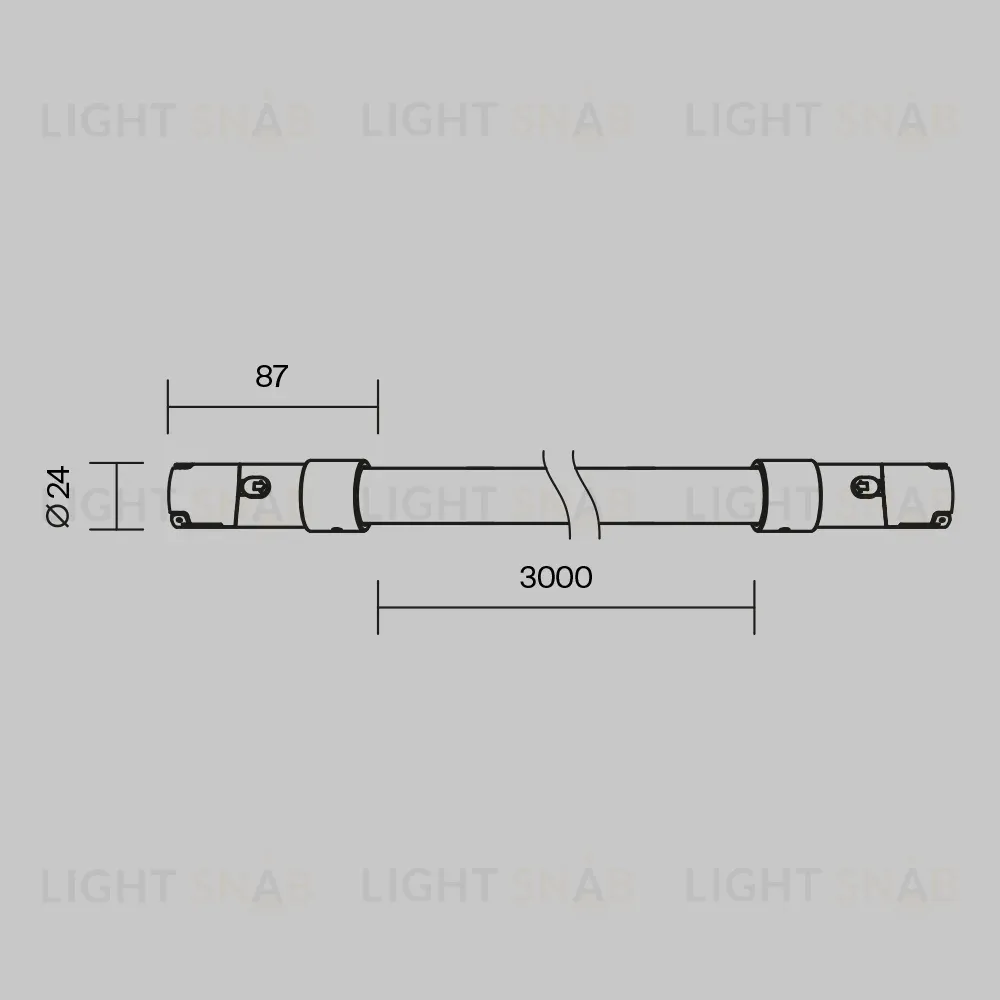 Трековый магнитный светильник Maytoni Tau TR209-1-48W3K-B TR209-1-48W3K-B