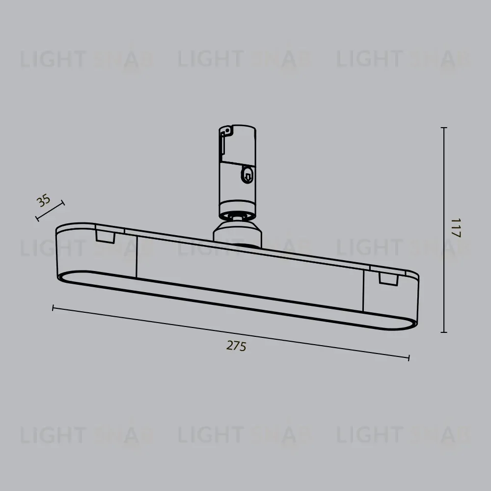 Трековый магнитный светильник Maytoni Basis Rot TR202-1-10W3K-B TR202-1-10W3K-B