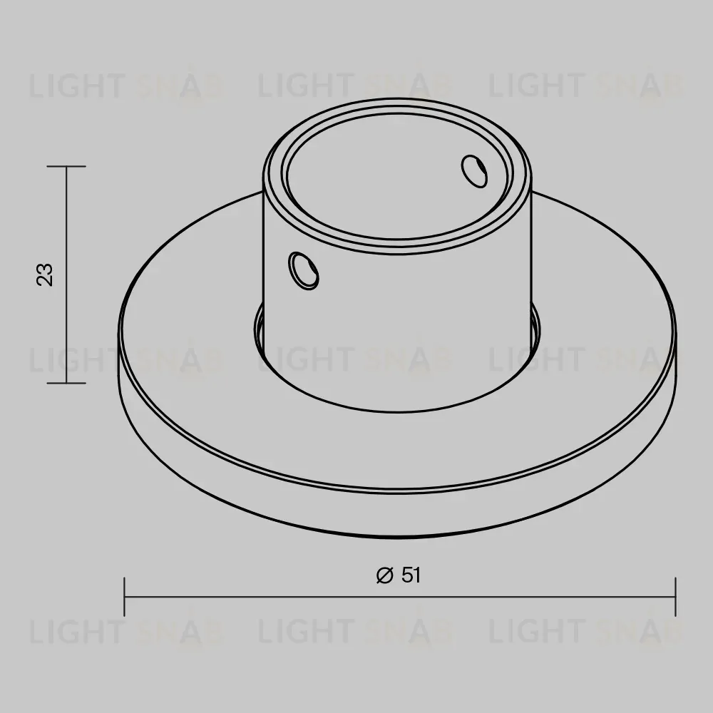 Основание напольное для круглого шинопровода Maytoni Levity TRA184BC-R-11B TRA184BC-R-11B