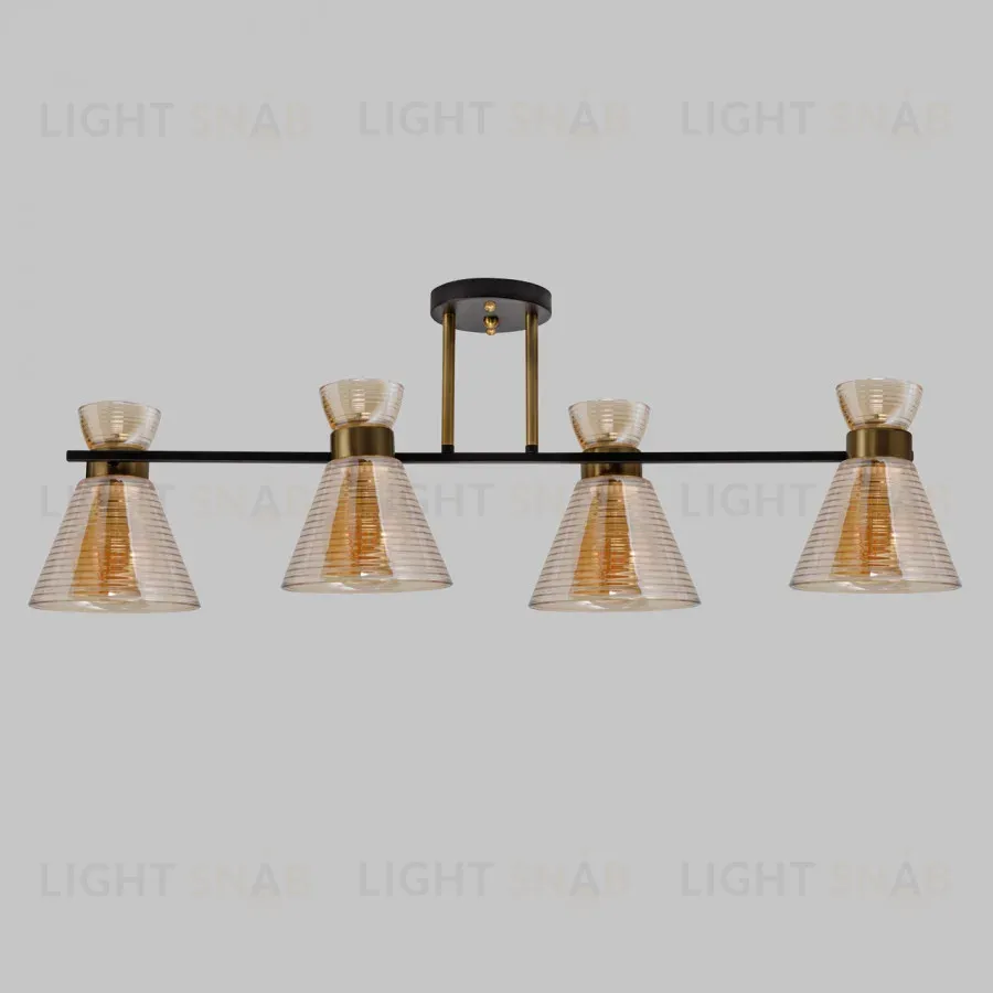 Потолочная люстра IMEX MD.6200-4-S-BK+COP MD.6200-4-S-BK+COP
