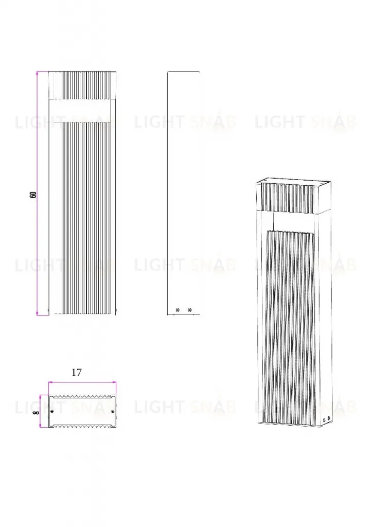 Ландшафтный светильник Arte Lamp Arneb A2146PA-1BK A2146PA-1BK