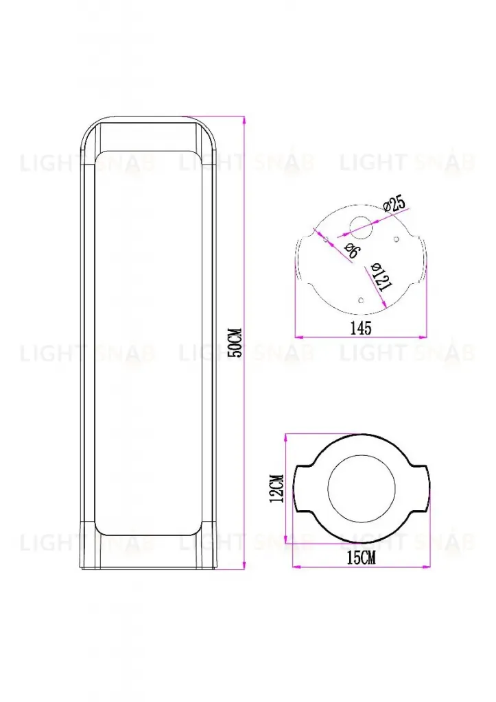 Ландшафтный светильник Arte Lamp Suhail A1646PA-1BK A1646PA-1BK