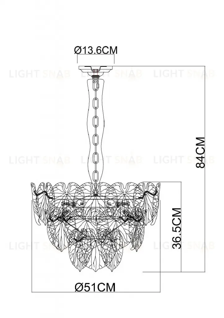 Подвесная люстра Arte Lamp Kapri A4078LM-6CC A4078LM-6CC