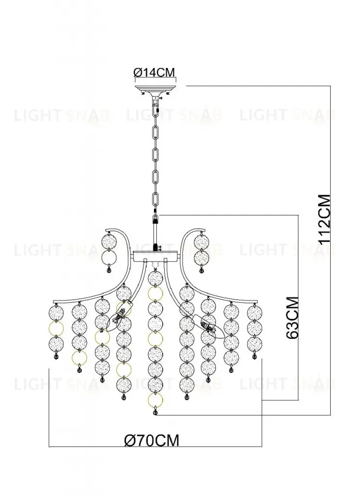 Подвесная люстра Arte Lamp Pipirima A4089LM-8AB A4089LM-8AB