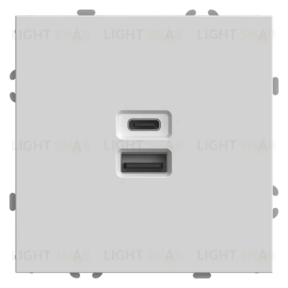 Розетка 2-местная USB + Type C Stekker RST10-5115-01 Эмили 49879 49879