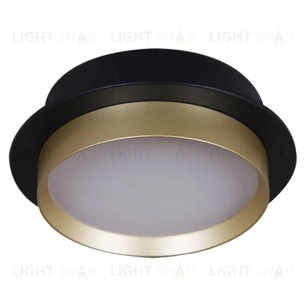 Встраиваемый светильник Reluce 53005-9.0-001RLD GX53 BK+GD 53005-9.0-001RLD GX53 BK+GD