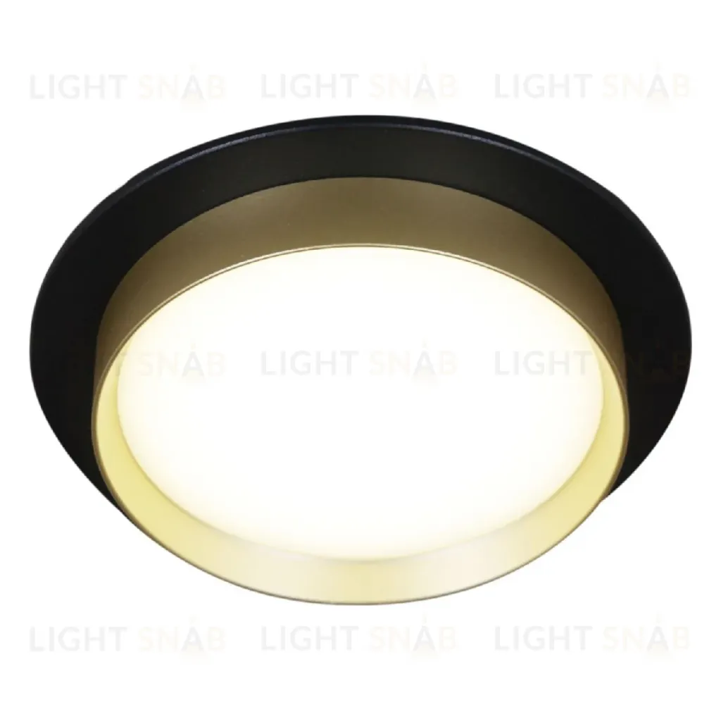 Встраиваемый светильник Reluce 53005-9.0-001RLD GX53 BK+GD 53005-9.0-001RLD GX53 BK+GD