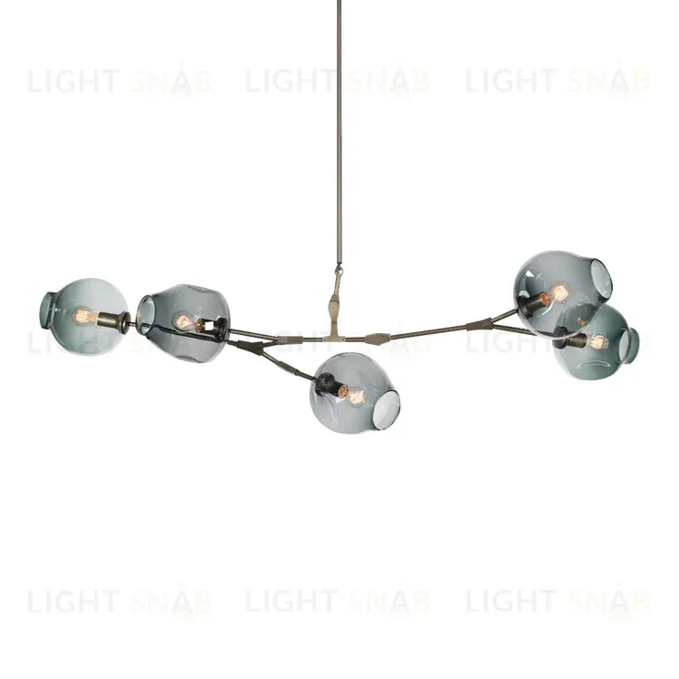 Подвесная люстра Delight Collection Bubble KG0579P-5 smoky KG0579P-5 smoky