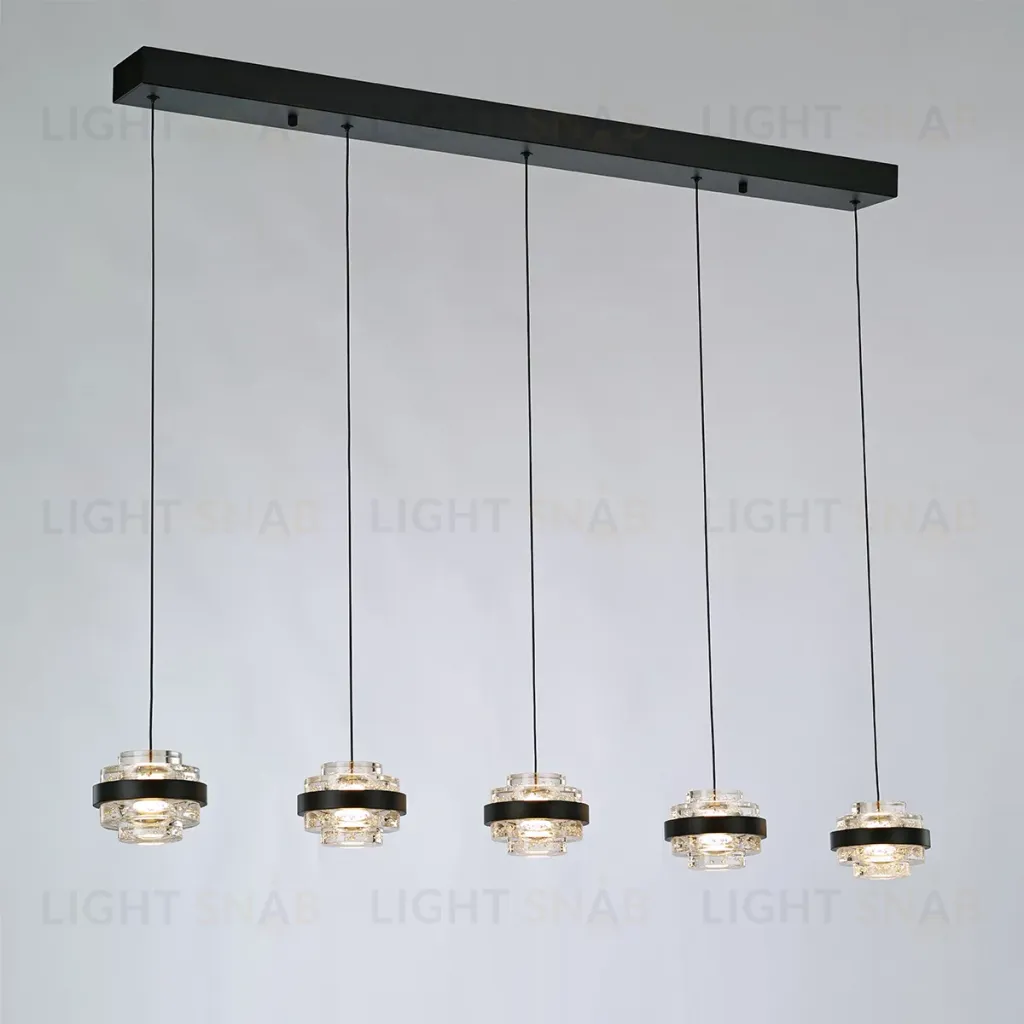 Подвесная люстра Delight Collection Indiana MD22030002-5B black/clear MD22030002-5B black/clear