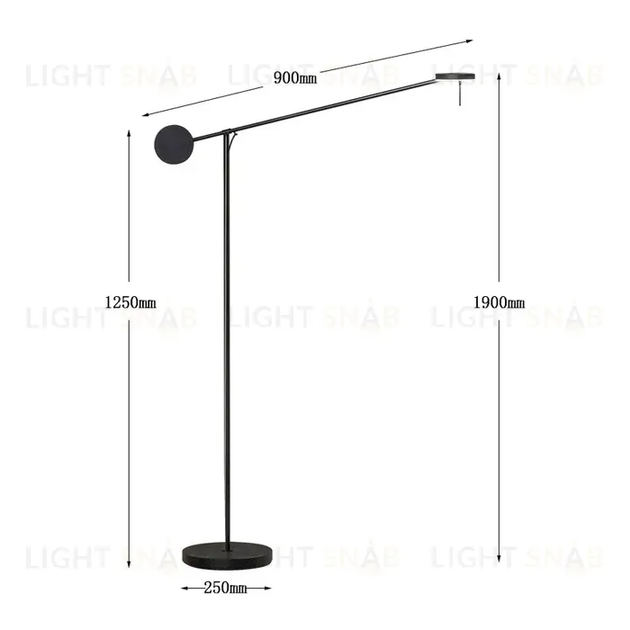 Торшер Delight Collection 8655F black 8655F black