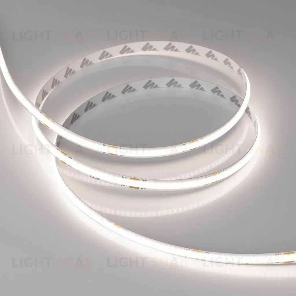 Светодиодная лента Arlight COB-X320-8mm 24V White6000 (8 W/m, IP20, 5m) 039020(1) 039020(1)