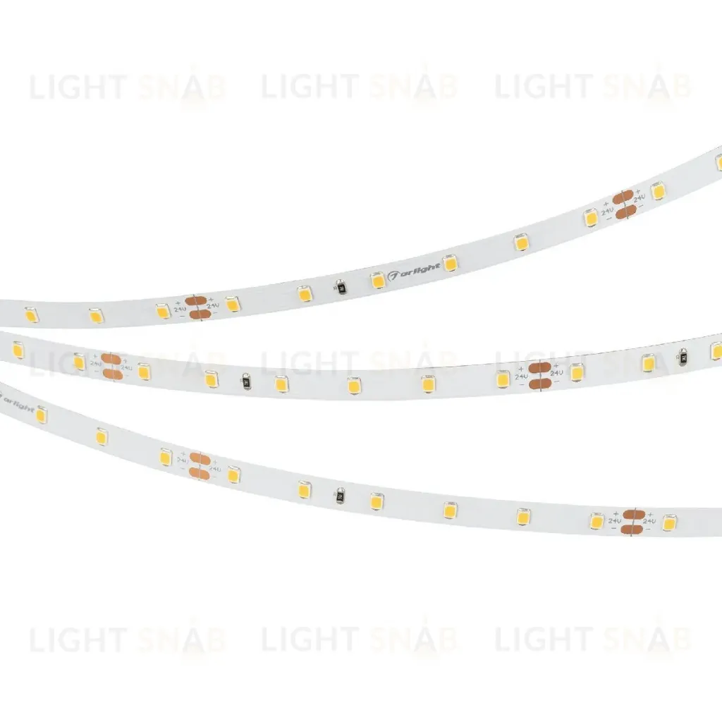 Светодиодная лента Arlight UL-A60-8mm 24V Warm3500 (7.2 W/m, IP20, 5m) 050585 050585