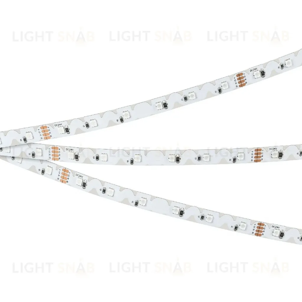 Светодиодная лента Arlight RZ-A60-8mm 24V RGB (8 W/m, IP20, 2835, 5m) 042909 042909