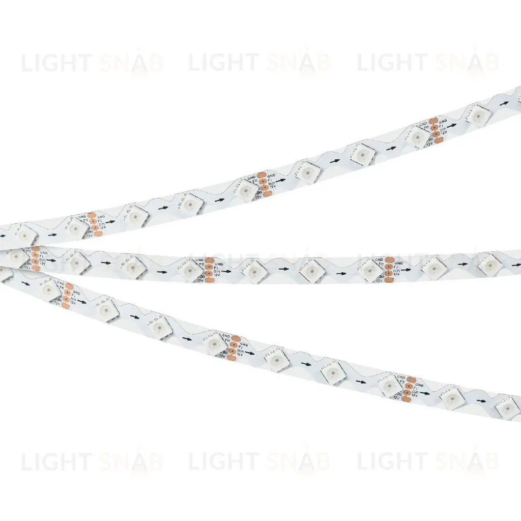 Светодиодная лента Arlight SPI-RZ-B60-8mm 12V RGB-PX1-BPT (9 W/m, IP20, 5060, 5m) 047382 047382