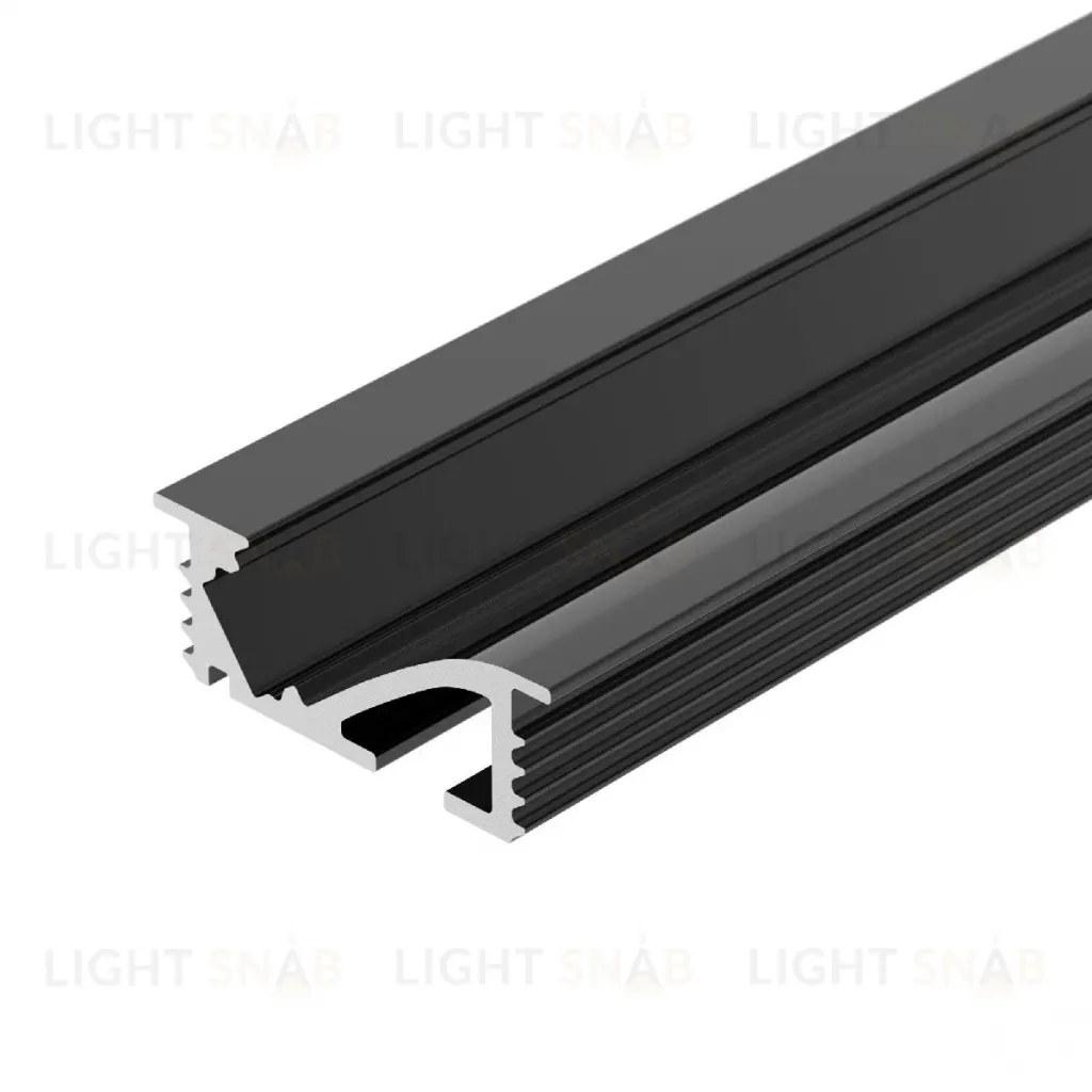 Алюминиевый профиль Arlight SL-BEVEL-W21-F-2000 ANOD BLACK 048997 048997