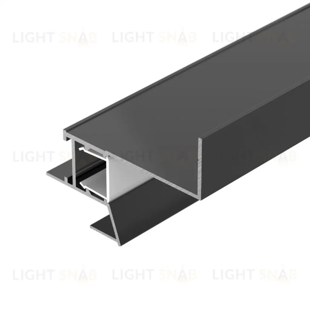 Алюминиевый профиль Arlight СEIL-S18-SHADOW-SIDE-3000 ANOD BLACK 047639 047639