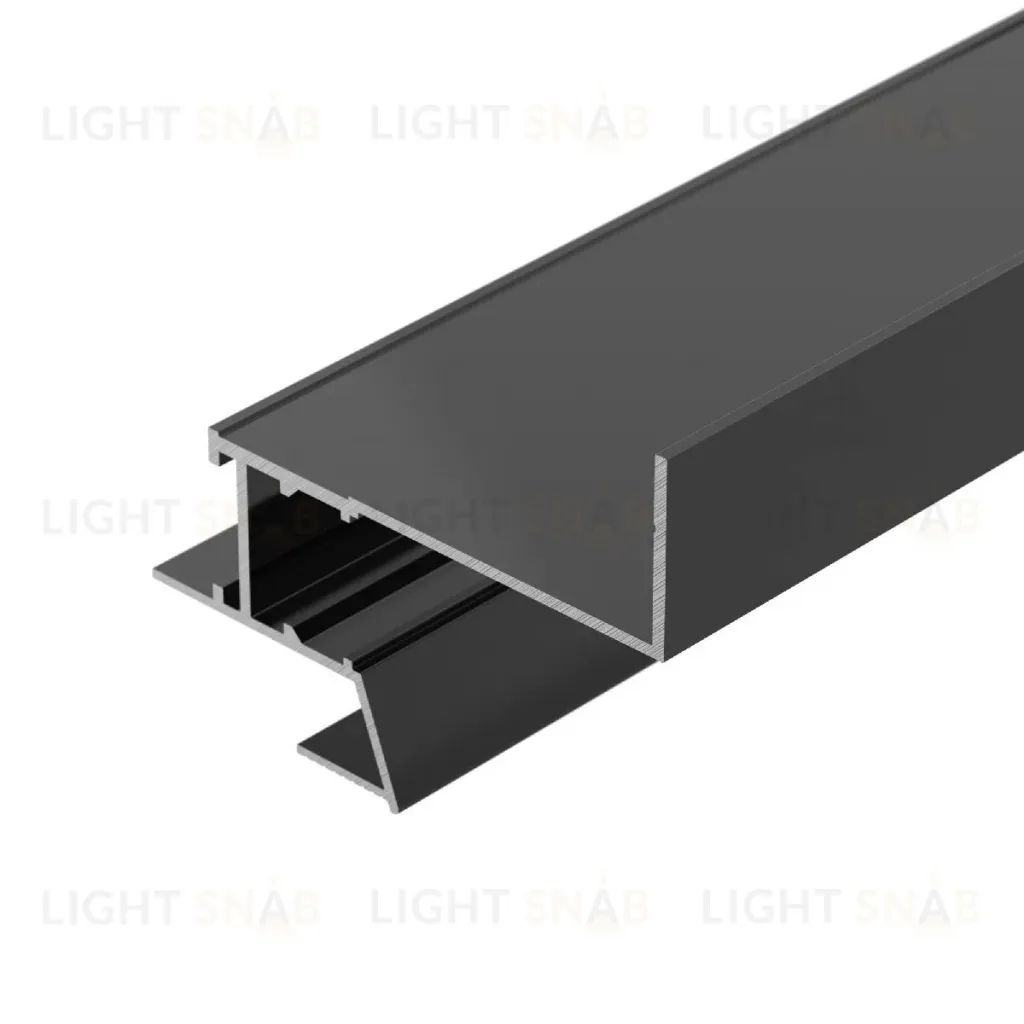 Алюминиевый профиль Arlight СEIL-S18-SHADOW-SIDE-3000 ANOD BLACK 047639 047639
