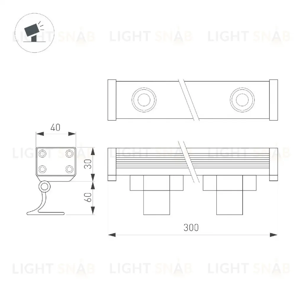 Линейный прожектор Arlight AR-LINE-300-6W Warm2700 051766 051766