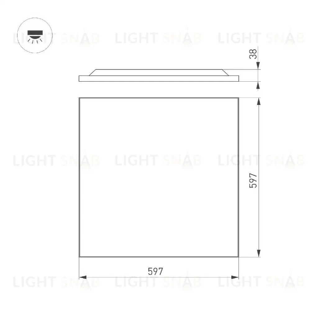 Встраиваемая светодиодная панель Arlight DL-TITAN-FRAMELESS-S600x600-40W Day4000 047923 047923