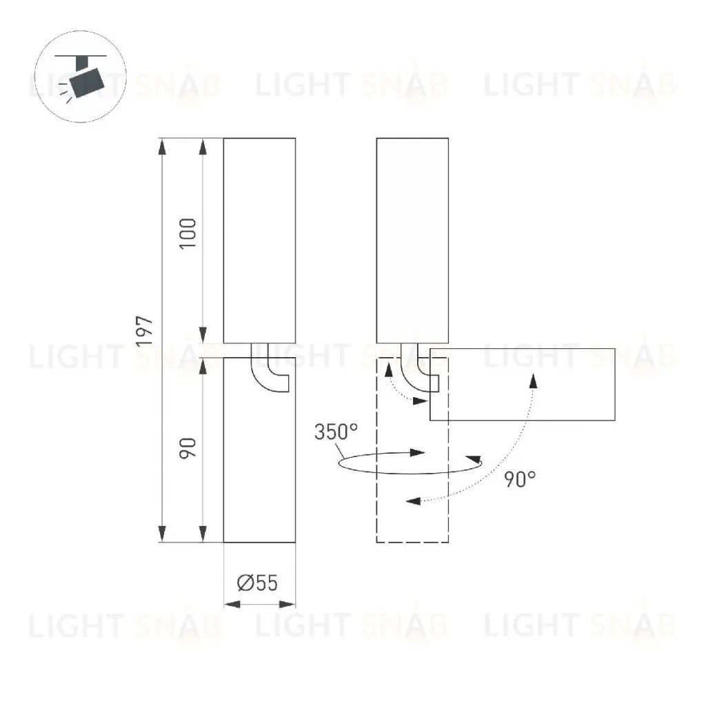 Спот Arlight SP-NUANCE-SURFACE-FLAP-R35-7W Day4000 049916 049916