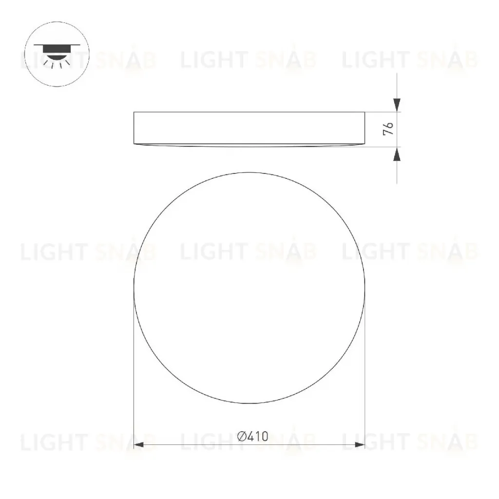 Потолочный светильник Arlight SP-FLOWER-R410-32W Warm3000 049804 049804