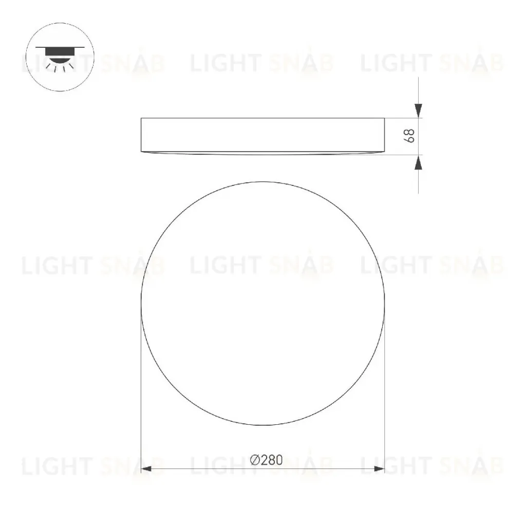 Потолочный светильник Arlight SP-FLOWER-R280-15W Warm3000 049800 049800