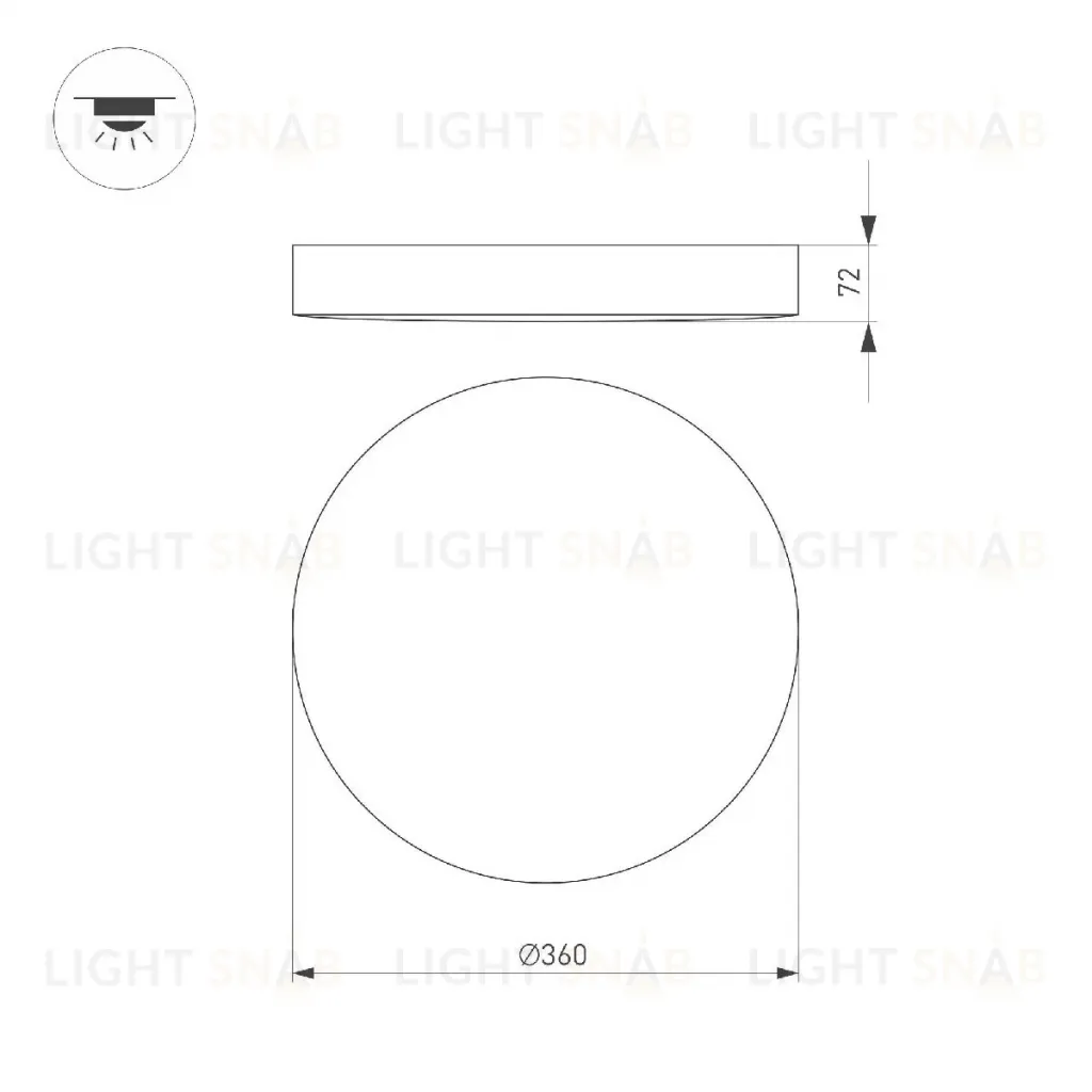 Потолочный светильник Arlight SP-FLOWER-R360-18W Warm3000 049796 049796