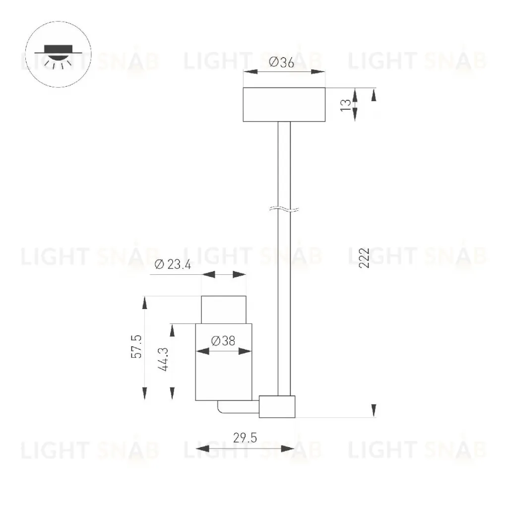 Спот Arlight ART-NEMO-SURFACE-ZOOM-L205-R29.5-2W Day4000 049780 049780