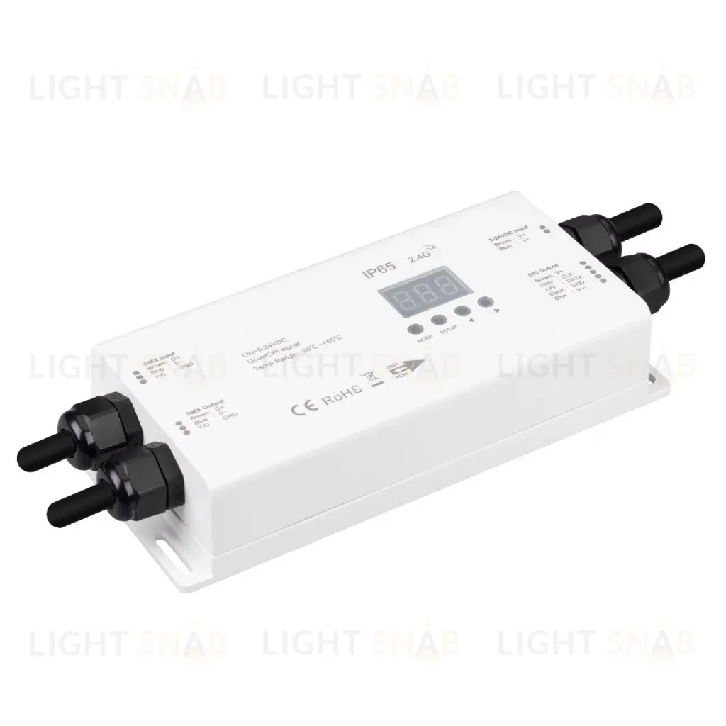 Конвертер Arlight SMART-SPI-301-82-RGBW-WP-SUF (5-24V, 900pix, DMX512, 2.4G) 046545 046545