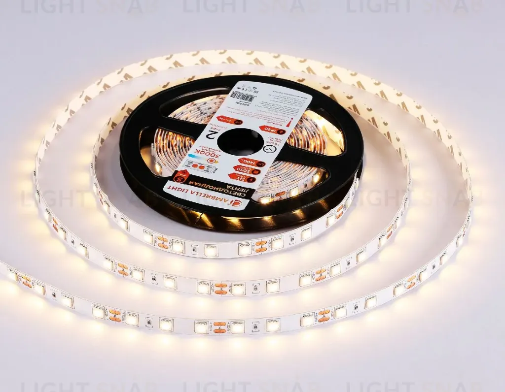 Светодиодная лента Ambrella Light Illumination 24В 5050 14,4Вт/м 3000K 5м IP20 GS4001 GS4001