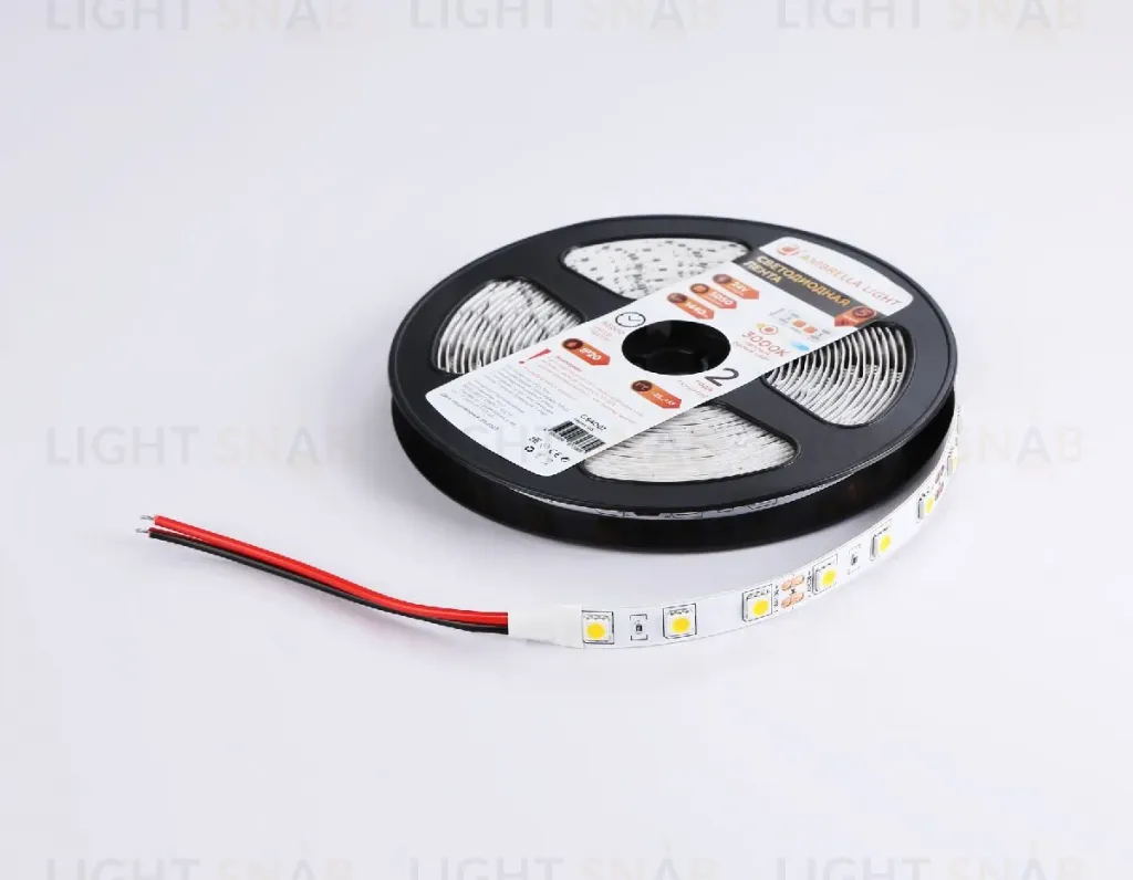 Светодиодная лента Ambrella Light Illumination 24В 5050 14,4Вт/м 3000K 5м IP20 GS4001 GS4001