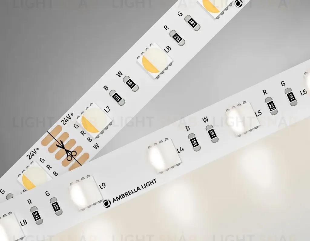 Светодиодная лента Ambrella Light Illumination 24В 5050 10Вт/м RGBW+4500K 5м IP20 GS4402 GS4402