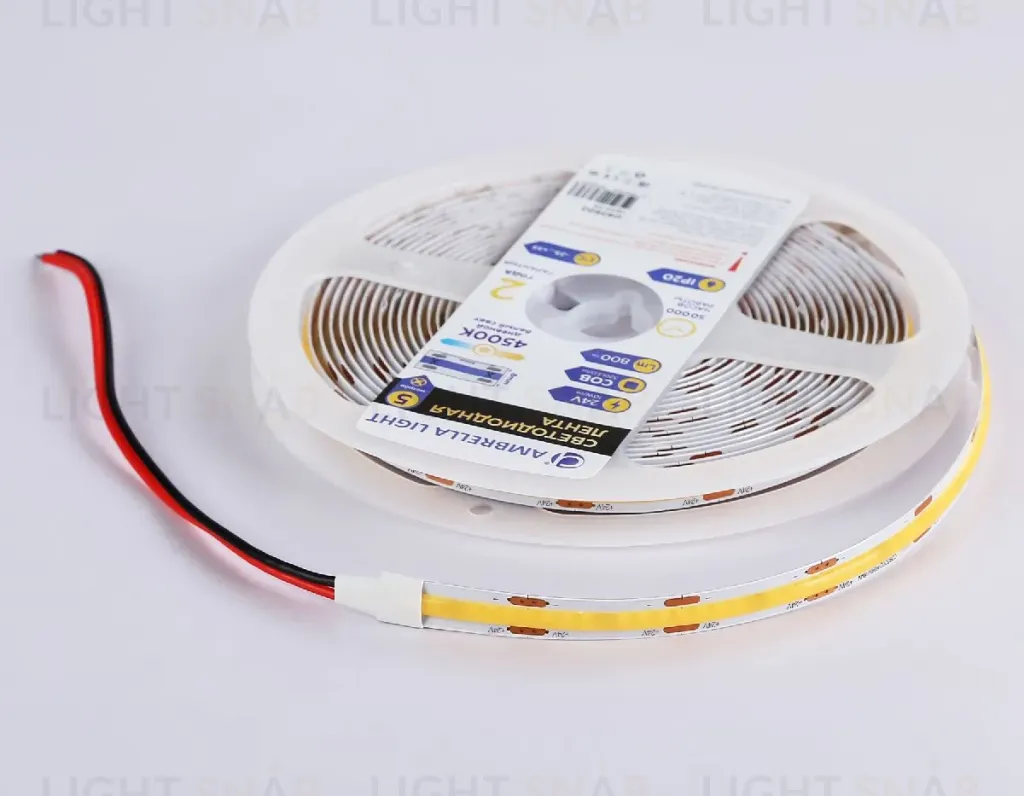 Светодиодная лента Ambrella Light Illumination 24В COB 10Вт/м 4500K 5м IP20 GS4652 GS4652