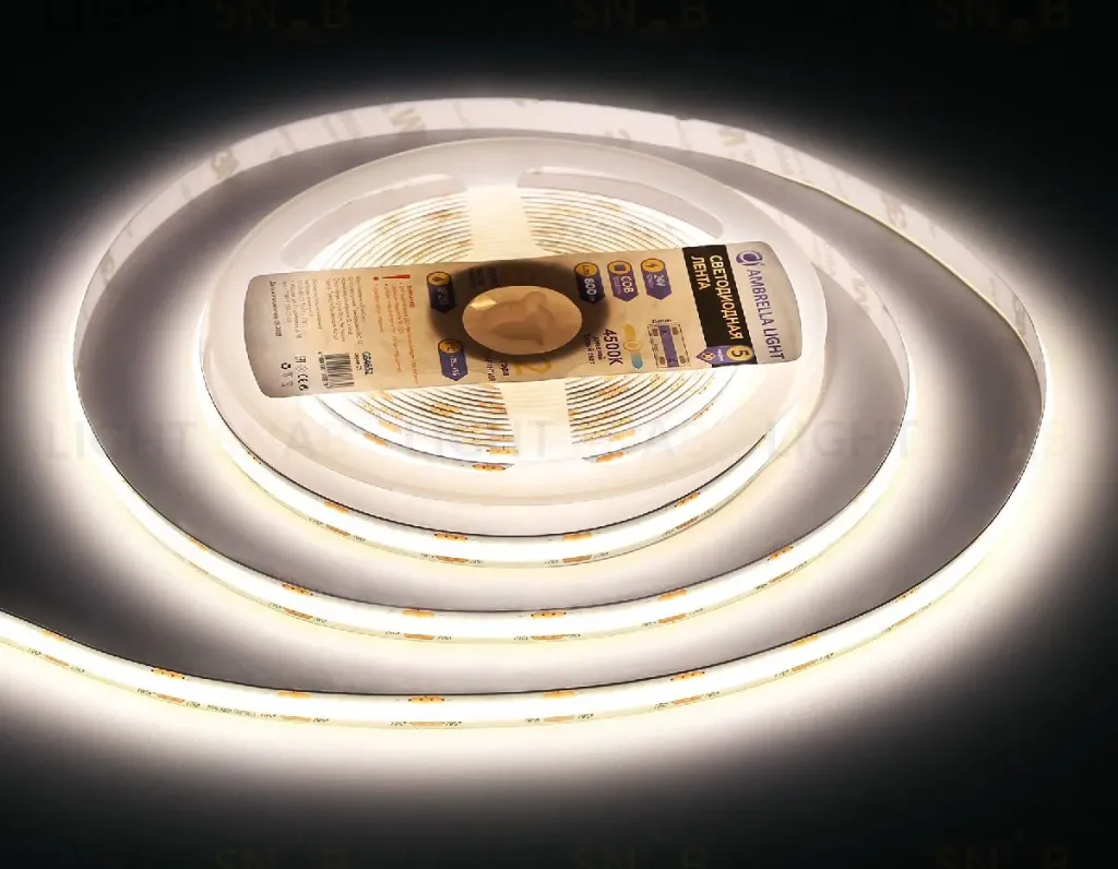 Светодиодная лента Ambrella Light Illumination 24В COB 10Вт/м 4500K 5м IP20 GS4652 GS4652