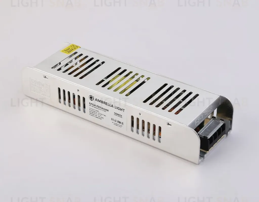 Блок питания с EMC для светодиодной ленты Ambrella Light Illumination 200Вт DC12В 16,7A IP20 GS8654 GS8654